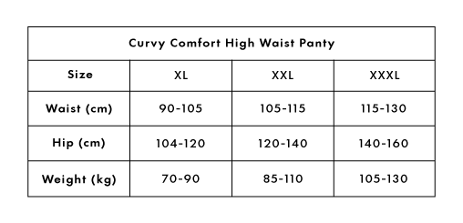 Curvy Comfort Hi Waist Panty