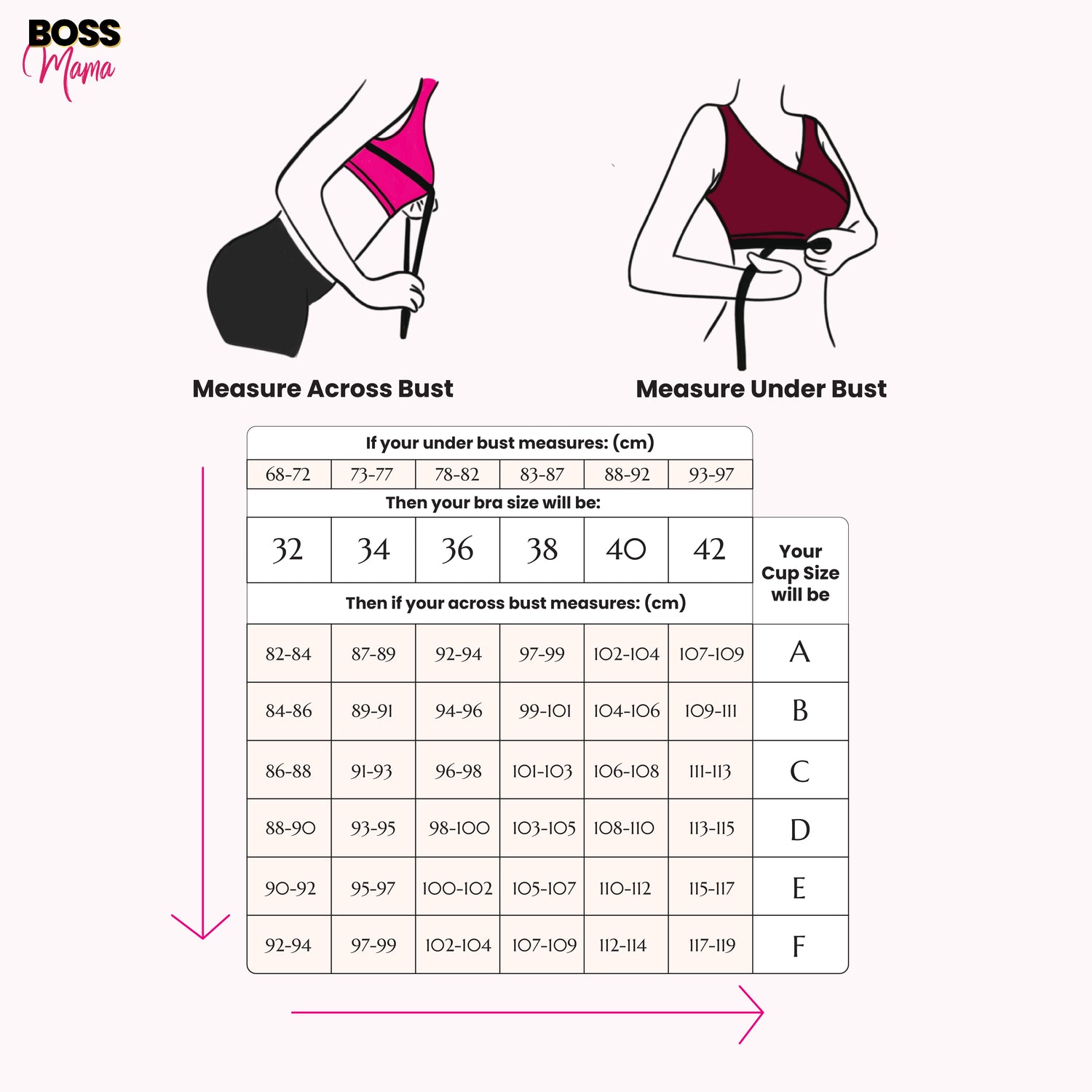 Size Chart – Boss Mama Malaysia